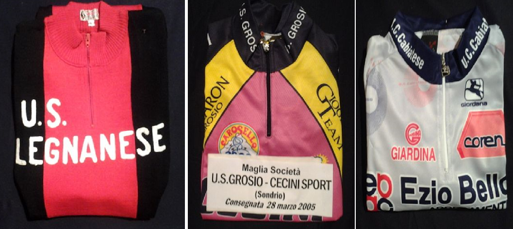 maglie donate al Santuario della Madonna del Ghisallo